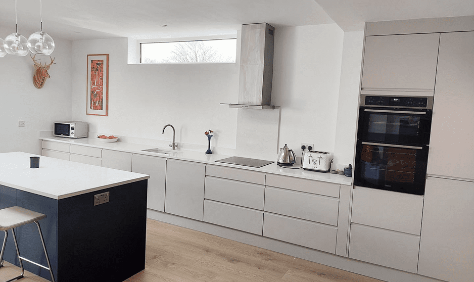 Alaska Handless in Kashmire & Marine Blue - Fitted Kitchen In Dublin