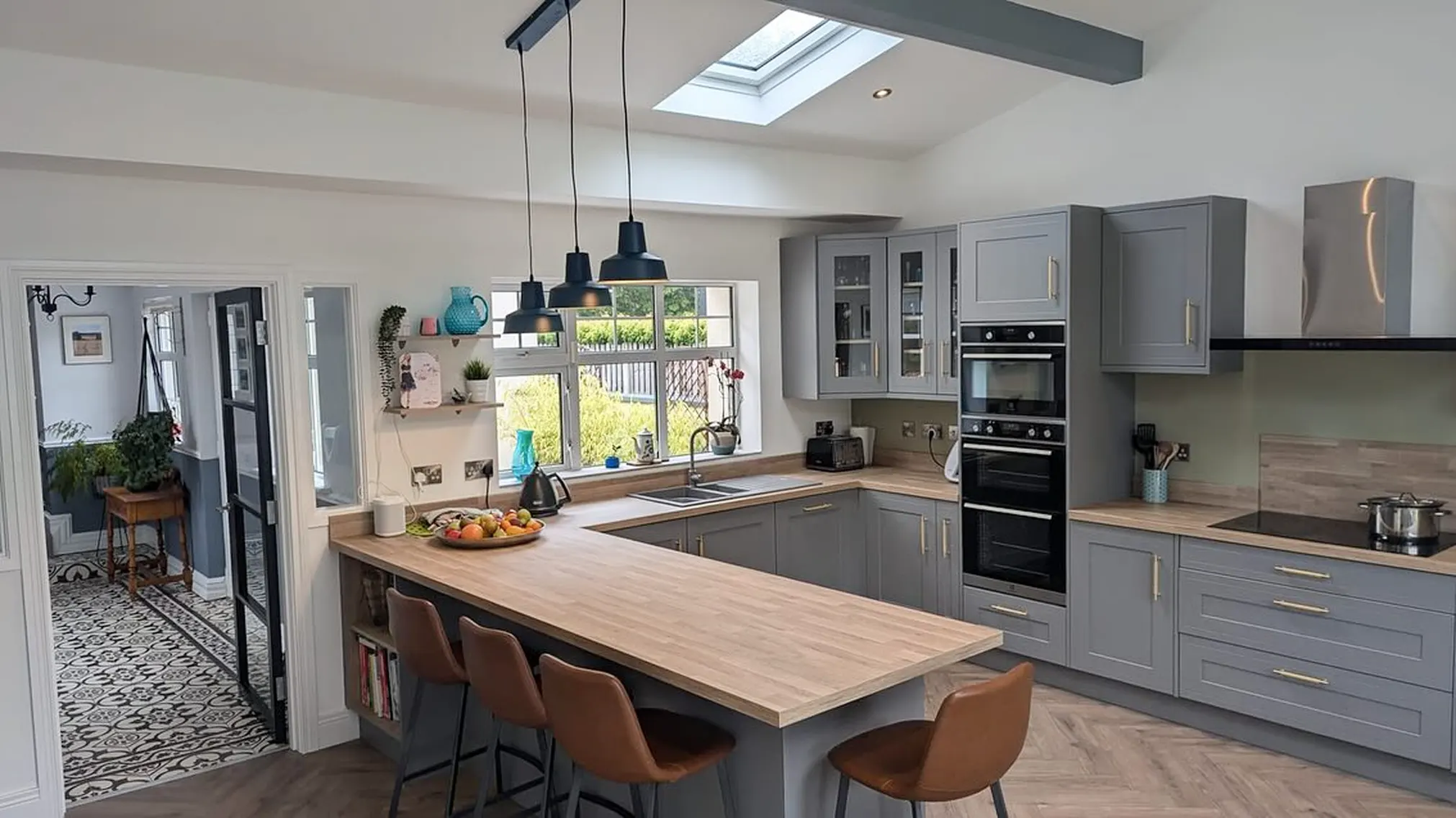 Classic Grey Kitchen Renovation with Rathlin Mock In-Frame Doors image 1