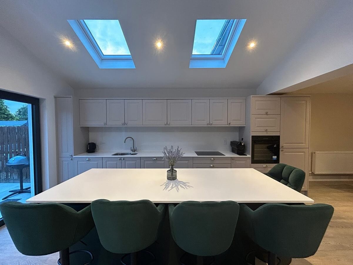 Classic Two-Tone Shaker Kitchen with Chatham Vinyl Doors | Dublin image 1