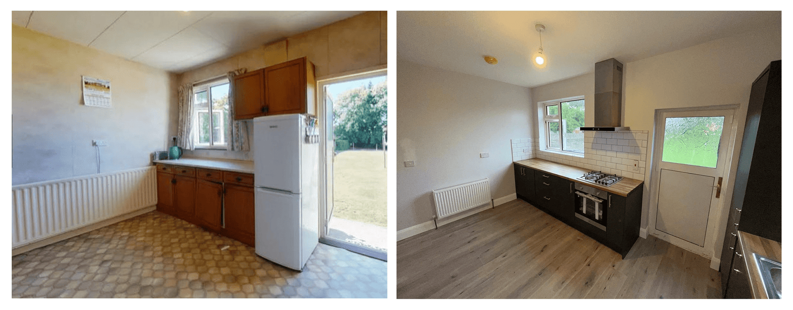 Contemporary Kitchen Transformation with Mather Door in Legno Graphite image 2