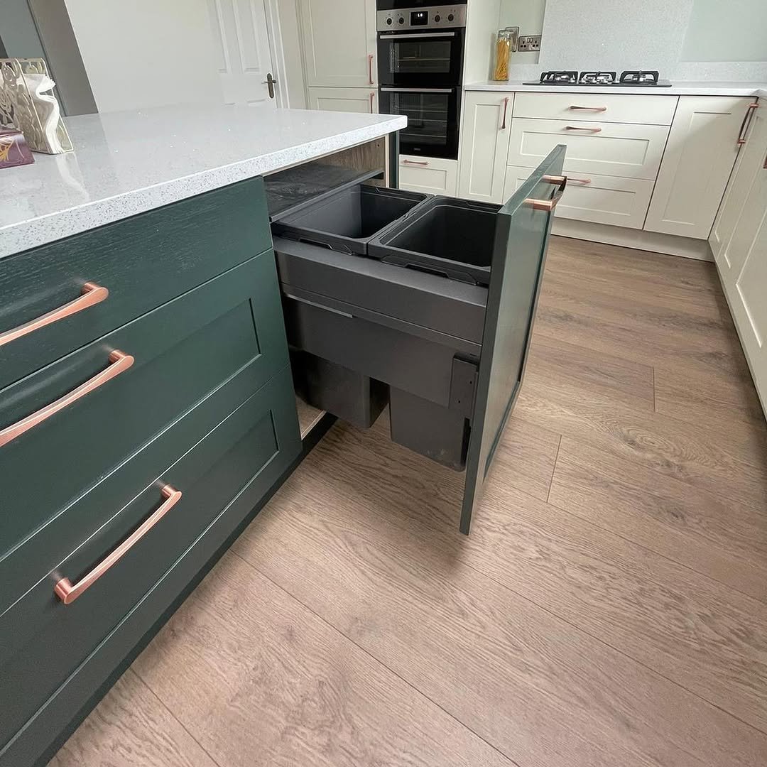 Contemporary Shaker Kitchen Transformation with Tri-Colour Design | Dublin image 3