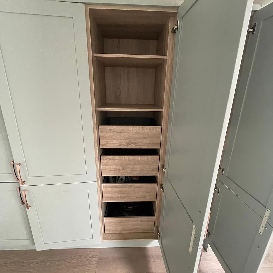 Contemporary Shaker Kitchen Transformation with Tri-Colour Design | Dublin image 5