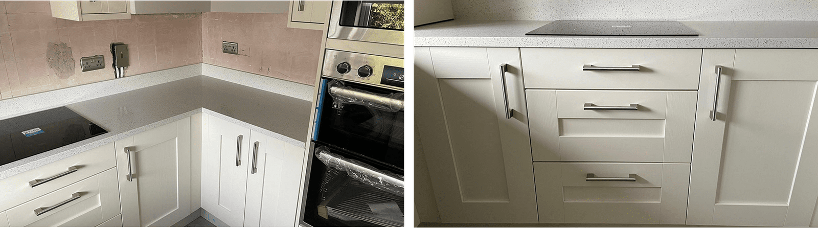 Fenwick Ivory Shaker Kitchen with U-Shaped Layout in Dublin image 2