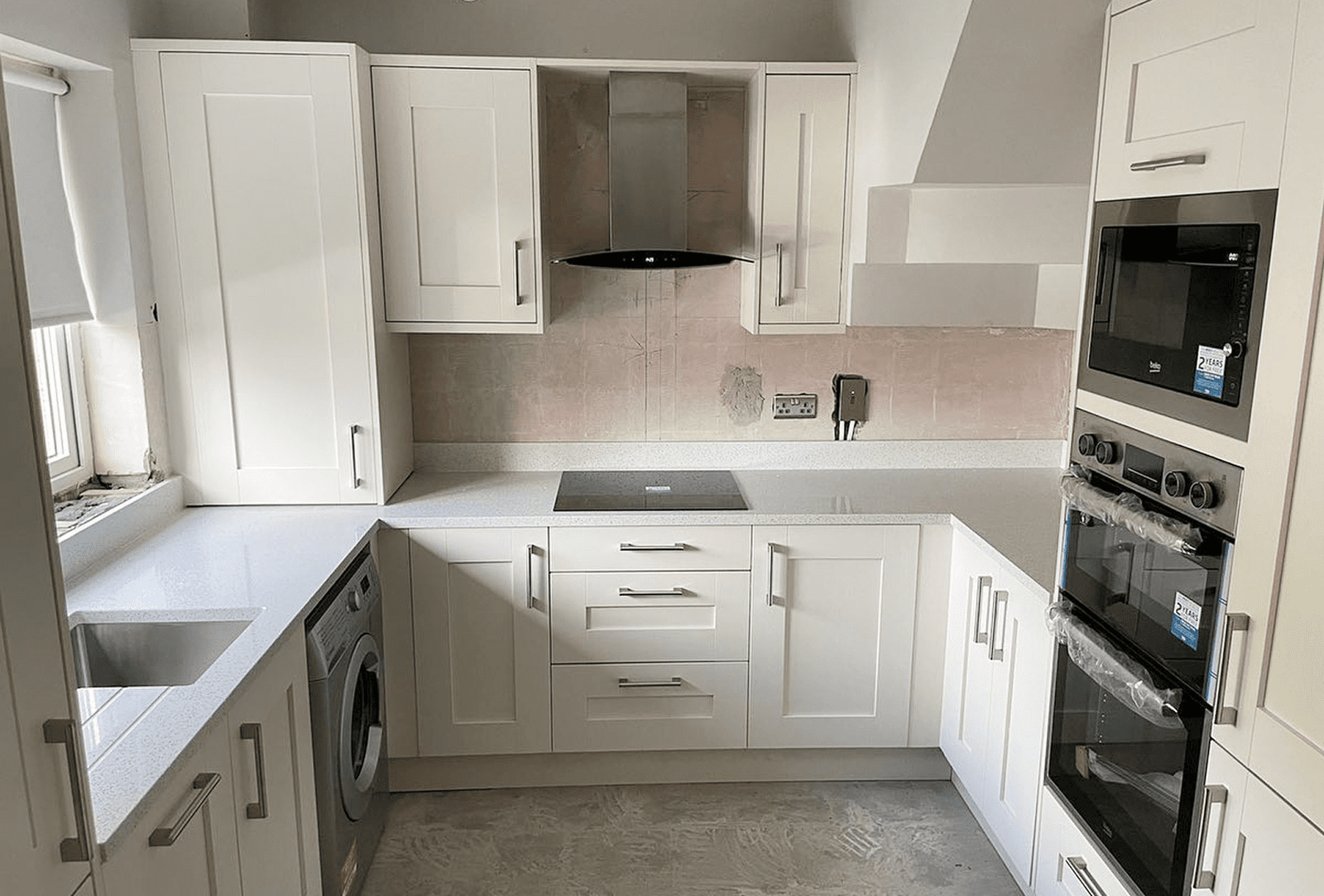 Fenwick Ivory Shaker Kitchen with U-Shaped Layout in Dublin image 1