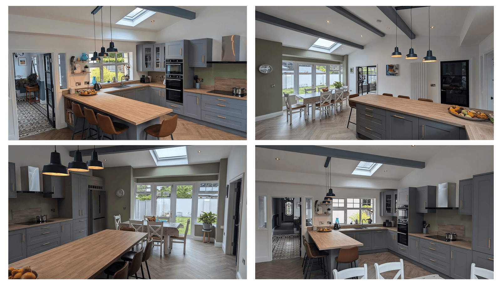 Modern Dust Grey Shaker Kitchen Renovation | Sandyford, Dublin image 2