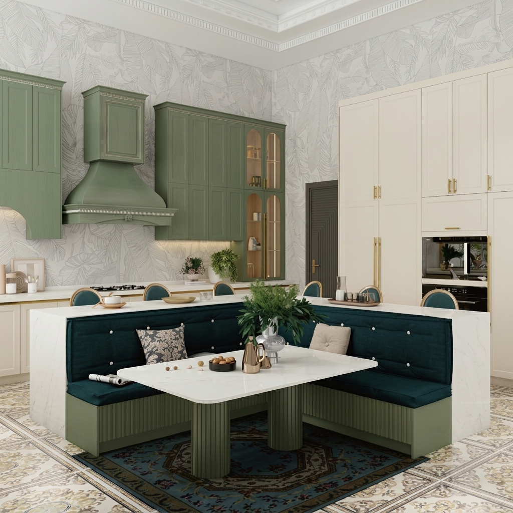 Cabinetry In French Pastoral Design Style