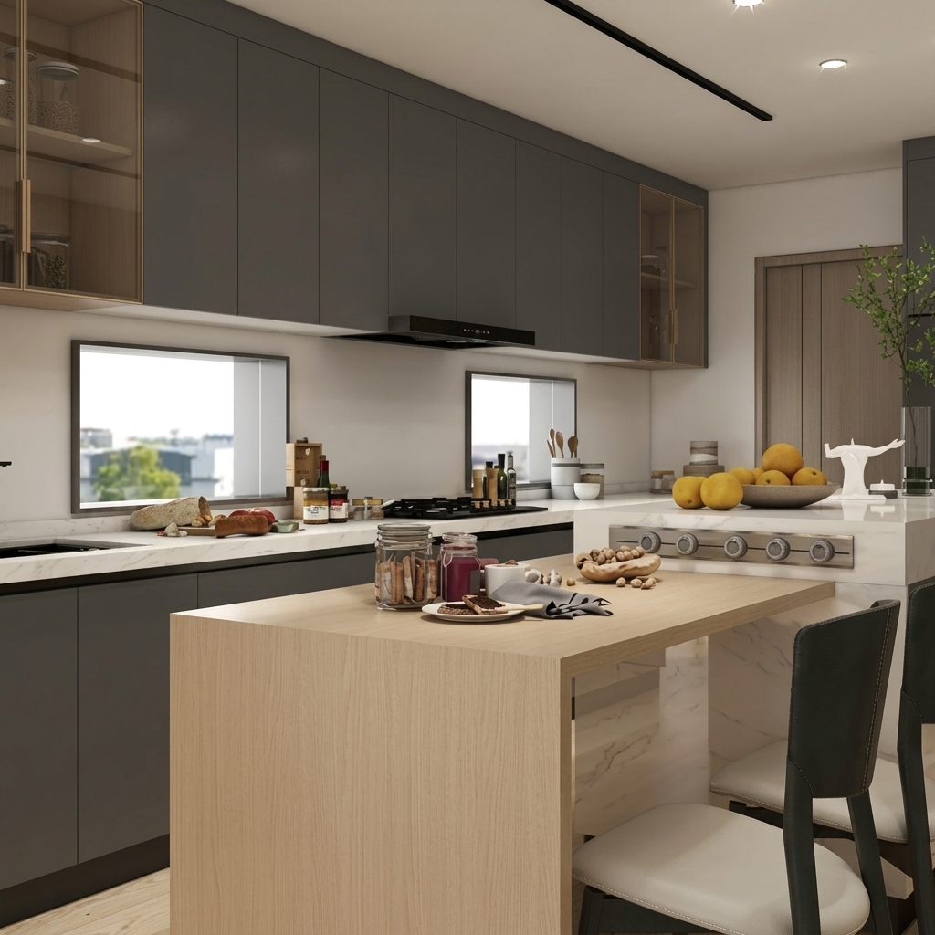 Cabinetry In Italian Light Luxury Design Style