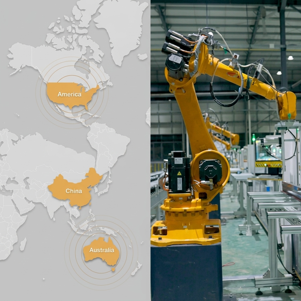 Global logistics map
