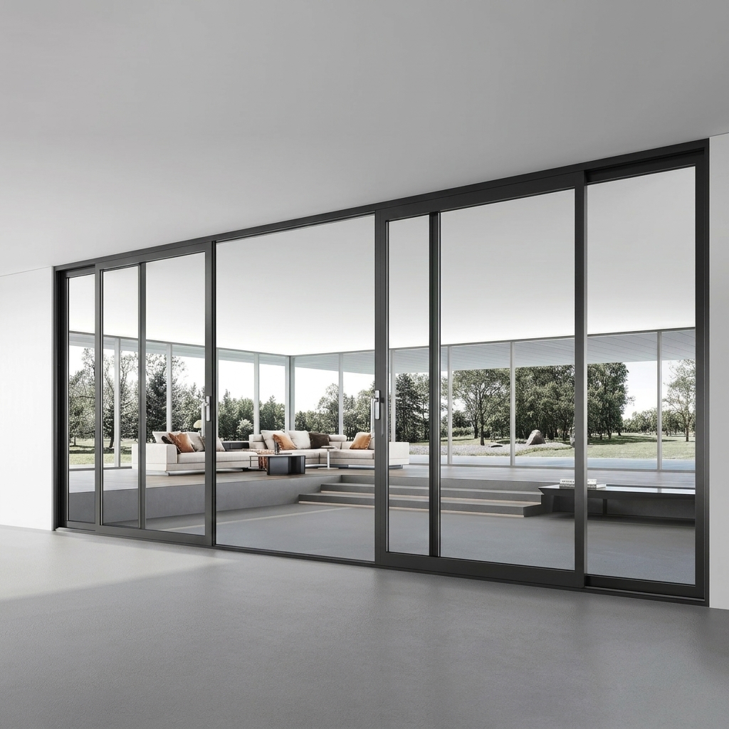 Multi-Track Sliding Door